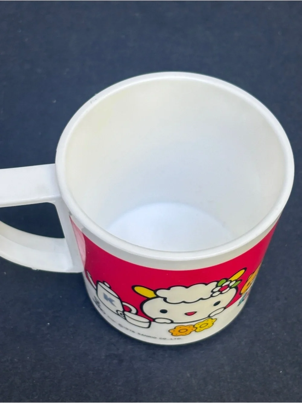 Vintage 1976 Sanrio HELLO KITTY Cup Plastic Melamine Mug Made in Japan